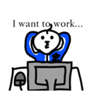 だめ人間ポクthe日常 (英語 Ver.)（個別スタンプ：10）