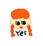 ゆる〜〜〜い指描きすたんぷ（個別スタンプ：4）
