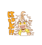まばら髪の女の子（個別スタンプ：1）