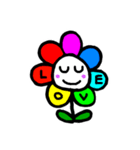 Happy Rainbow Flower 日常英語（個別スタンプ：9）