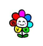 Happy Rainbow Flower 日常英語（個別スタンプ：16）