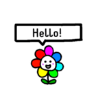 Happy Rainbow Flower 日常英語（個別スタンプ：19）