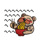 ラーメン好きなクマ（個別スタンプ：8）