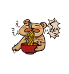 ラーメン好きなクマ（個別スタンプ：18）