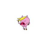 顔ブタファミリー（個別スタンプ：5）