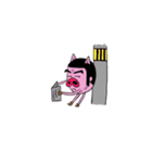 顔ブタファミリー（個別スタンプ：6）
