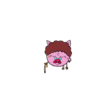 顔ブタファミリー（個別スタンプ：9）