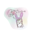 うさぎさんな女の子（個別スタンプ：4）
