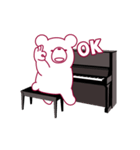 クマなのにピアニスト！ピアノ弾きます。（個別スタンプ：9）