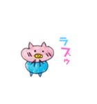 大人気♡ぶたちびまるのカラフルな生活（個別スタンプ：22）