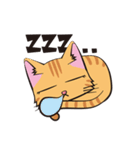 目つきの悪い茶トラ猫（個別スタンプ：16）