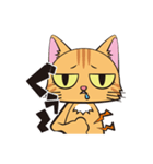 目つきの悪い茶トラ猫（個別スタンプ：27）