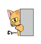 目つきの悪い茶トラ猫（個別スタンプ：29）
