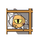 目つきの悪い茶トラ猫（個別スタンプ：36）
