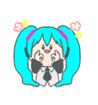 まるっこい初音ミクのスタンプ（個別スタンプ：2）