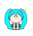 まるっこい初音ミクのスタンプ（個別スタンプ：4）