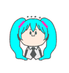 まるっこい初音ミクのスタンプ（個別スタンプ：5）