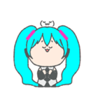 まるっこい初音ミクのスタンプ（個別スタンプ：7）