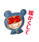 私、リボン大好き。元気な女の子。（個別スタンプ：3）