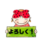 私、リボン大好き。元気な女の子。（個別スタンプ：10）