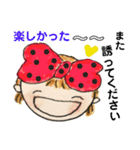 私、リボン大好き。元気な女の子。（個別スタンプ：15）