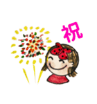私、リボン大好き。元気な女の子。（個別スタンプ：23）