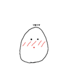 恥ずかしがりやなタマゴちゃん（個別スタンプ：5）