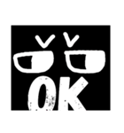 ブラックうさちゃん（個別スタンプ：8）