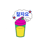マッスルウーマンル（韓国語バージョン）（個別スタンプ：7）