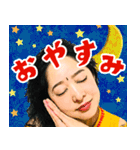ナマステ・アンジャリ顔芸勝負（個別スタンプ：22）