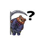 死神クマ（個別スタンプ：4）