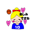 バスケットボール女の子【少年団保護者版】（個別スタンプ：15）