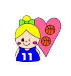 バスケットボール女の子【少年団保護者版】（個別スタンプ：16）