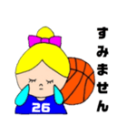 バスケットボール女の子【少年団保護者版】（個別スタンプ：40）