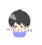 くろかみだんし（個別スタンプ：5）