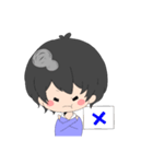 くろかみだんし（個別スタンプ：12）