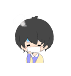 くろかみだんし（個別スタンプ：14）