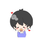 くろかみだんし（個別スタンプ：15）