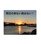 夕日、夕方、日没に関連したメッセージ（個別スタンプ：9）