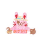 ほわほわうさぎぃのスタンプ②（個別スタンプ：3）