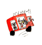 いろんなねこ 全身（個別スタンプ：3）