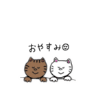 まろとふくのいろいろスタンプ（個別スタンプ：36）