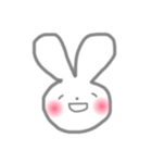 ほっこりしろうさぎ その1。（個別スタンプ：2）