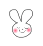 ほっこりしろうさぎ その1。（個別スタンプ：5）