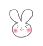 ほっこりしろうさぎ その1。（個別スタンプ：10）