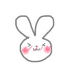ほっこりしろうさぎ その1。（個別スタンプ：11）