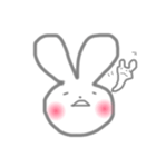 ほっこりしろうさぎ その1。（個別スタンプ：16）