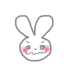 ほっこりしろうさぎ その1。（個別スタンプ：17）