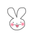 ほっこりしろうさぎ その1。（個別スタンプ：18）