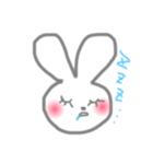 ほっこりしろうさぎ その1。（個別スタンプ：23）